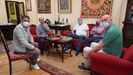 A la reunión con el alcalde de Ourense acudieron dos directivos del Codigalco Carmelitas y el entrenador del equipo de Primera Nacional