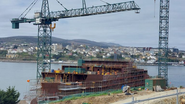Gondán prevé botar en julio el mayor barco construido en la ría de Ribadeo