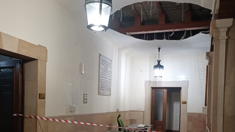 Falso techo de la sede del TSJA en el Palacio de Camposagrado