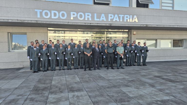 La Guardia Civil de Pontevedra refuerza su despliegue estival con la incorporación de 37 agentes en prácticas
