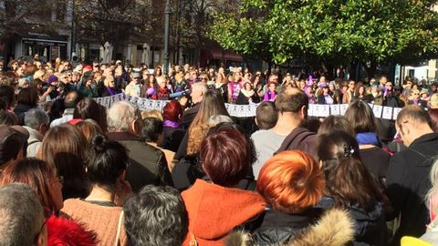 Manifestacin contra la violencia machista del 25N en Asturias