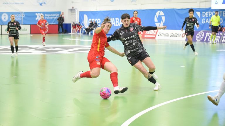 La dupla lusa del Poio Pescamar resuelve el derbi gallego ante el Castro Bloques Cando (2-0)