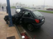 Accidente en la avenida Duquesa de Lugo