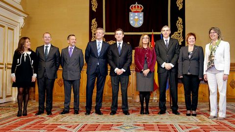 Foto de familia del nuevo Gobierno gallego