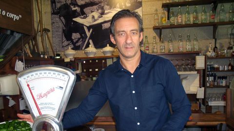 Roberto Iglesias  responsable do restaurante Os Pendellos