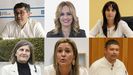 En la fila superior, de izquierda a derecha,Ovidio Rodeiro, Marta Novoa y Mara G. Albert. En la fila inferior, Beln Cachafeiro, Patricia Otero y Manuel Lourenzo