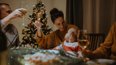 Las cenas navide�as suelen incluir excesos de alcohol, az�car y grasas.