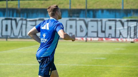Alemao, antes del entrenamiento en El Requexn