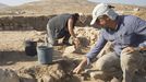 Juan Luis Montero, en las excavaciones que dirige en Palestina