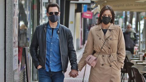 Christian Glvez y Patricia Pardo durante un paseo por Madrid | Europa Press