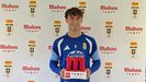Mikel Goti, con el premio a mejor jugador de septiembre
