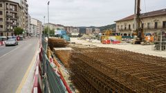 Las obras de la estacin intermodal de Ourense, paralizadas