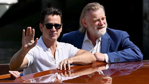Colin Farrell y Brendan Gleeson, a su llegada al Lido.