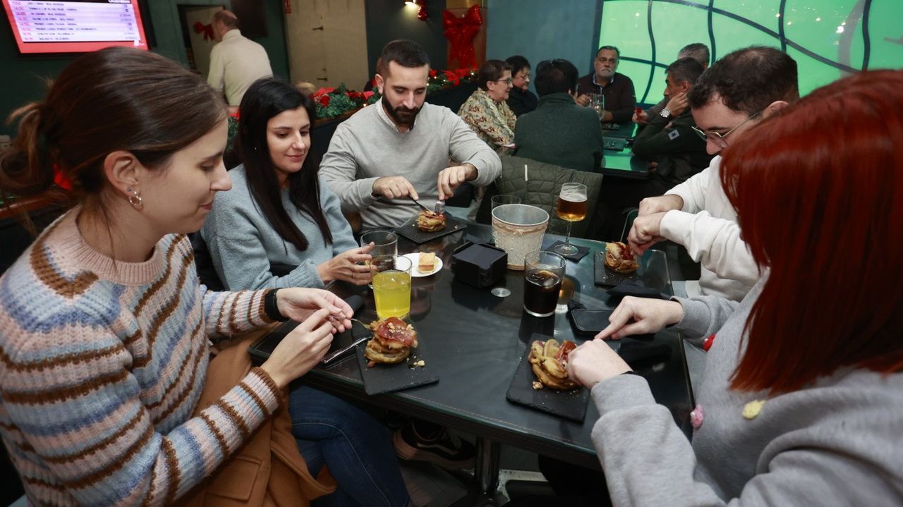 Luces de Navidad en Lugo y en otras localidades.Imagen de la edici�n del Tapicheo 2024, el pasado a�o