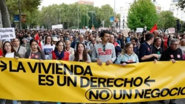 Manifestación sobre la vivienda (foto de archivo)