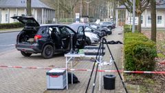Cordn policial en uno de los escenarios del crimen, en el distrito de Rotenburg, en Baja Sajonia