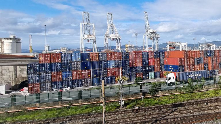 Colapso en el puerto de Vigo por contenedores vacíos