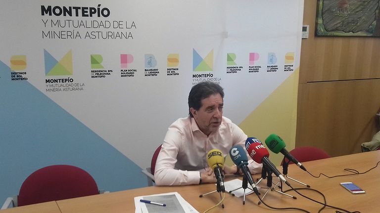 El presidente del Montepío, Juan José Pulgar