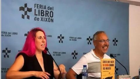 Arantza Margolles Beran.Arantza Margolles Beran en la Feria del Libro de Xixon