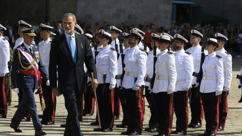 Felipe VI en la tercera ofrenda consecutiva al apóstol