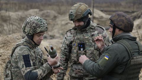 Soldados ucranianos, en una imagen de archivo.
