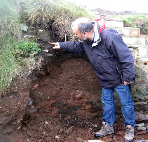 Miranda, en el horno romano.