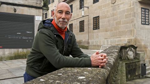 El jardinero Anxo Otero, ganador del premio Xardn Galego por su diseo del jardn del Pazo Casalnovo, en Caldas de Reis