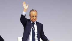 Florentino Pérez.Florentino Pérez, presidente del Real Madrid, en la Asamblea General
