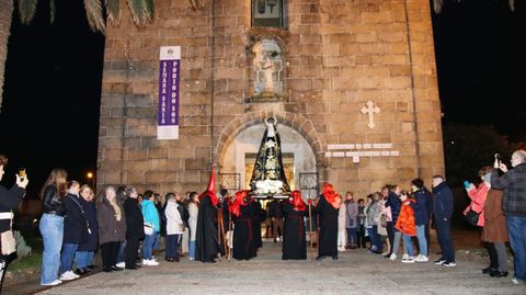 Procesin de la Virgen de los Dolores en Porto do Son