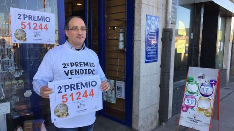 Segundo premio de la lotería vendido en Baiona: Número 51244