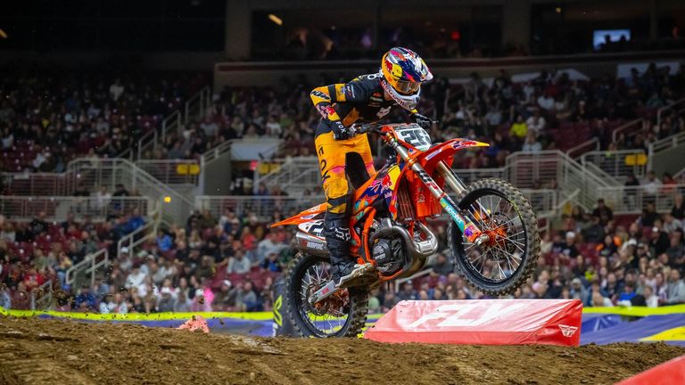 Jorge Prado, a un paso del podio en el evento de Nashville del AMA Supercross
