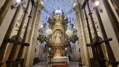 La capilla de la Virxe dos Ollos Grandes, en la Catedral de Lugo, sufre filtraciones
