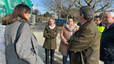 En la imagen, Martina Aneiros, durante su visita al IES Catabois